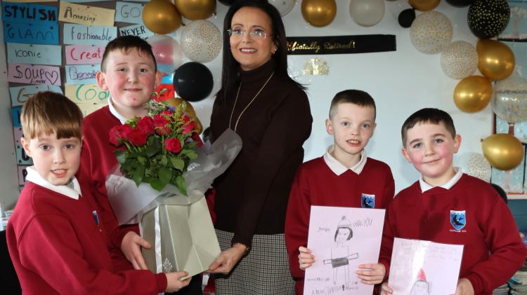Pupils surprise retiring principal of Limerick school with touching song written in her honour