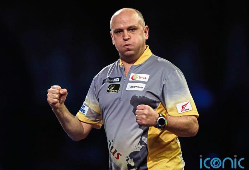 Darius Labanauskas hit a nine-darter (Kieran Cleeves/PA)