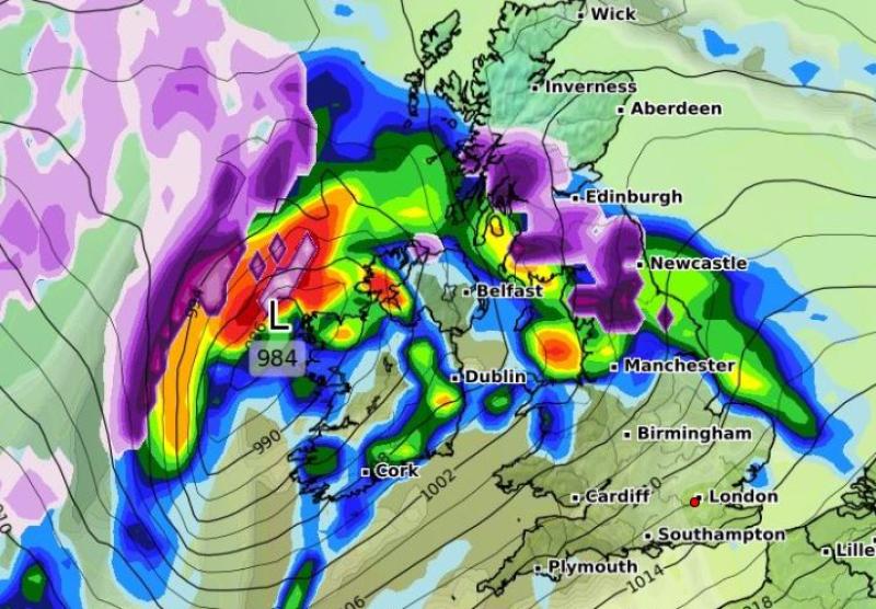 Met Eireann weather forecast for Ireland for the coming days 