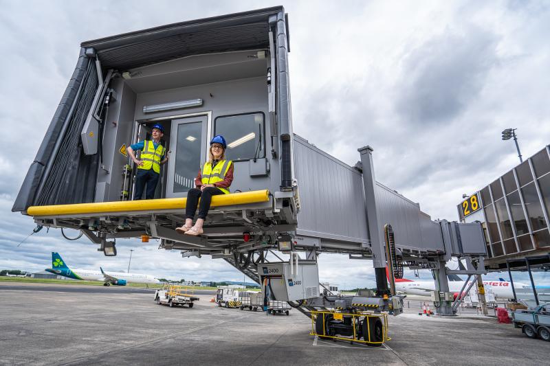 Installation of three new 60-tonne airbridges underway at rural Irish airport