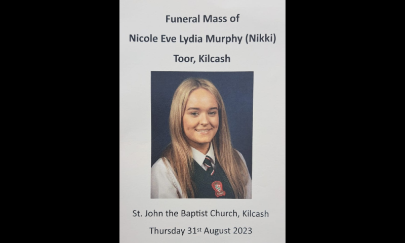 Christmas tree, apron and chewing gum among symbols presented at Nicole Murphy's funeral