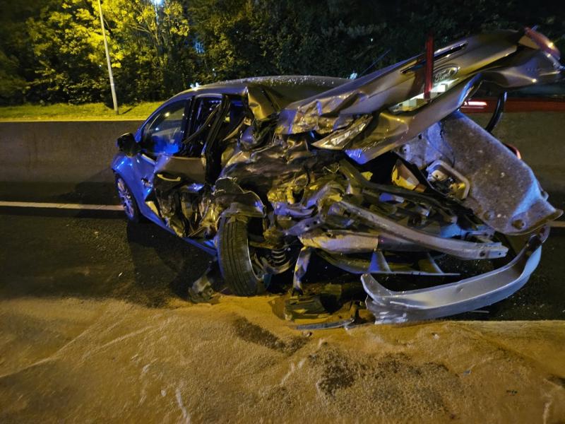 Warning to other motorists after lucky escape from horror crash on M50