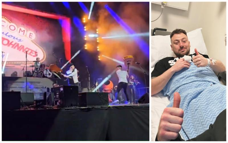 WATCH: Moment 2 Johnnies star injures himself as stunt goes wrong live at 3Arena