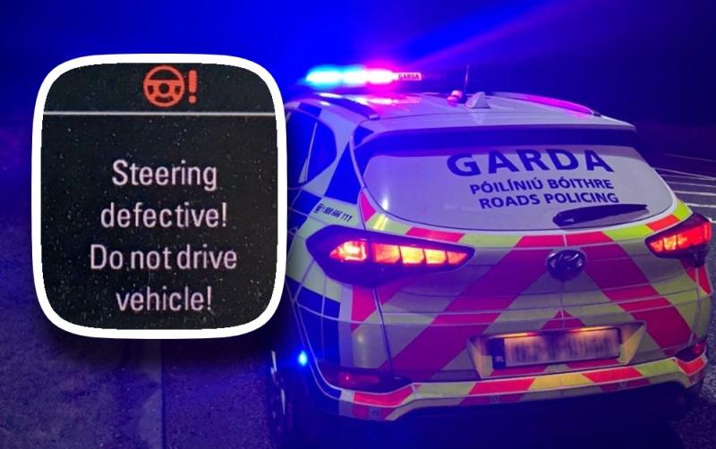 Garda&iacute; seize car with 'dangerous defects' including 'complete lack of power steering'