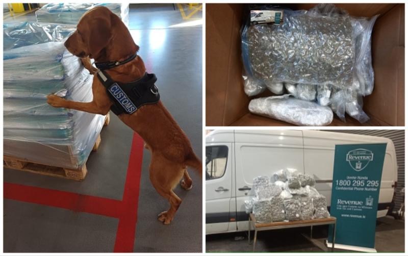 Major cannabis haul found hidden in consignment of bottled water and garden supplies