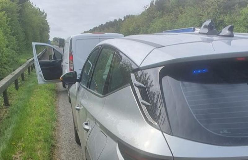 Motorists fined for recording scene of motorway collision on their phones