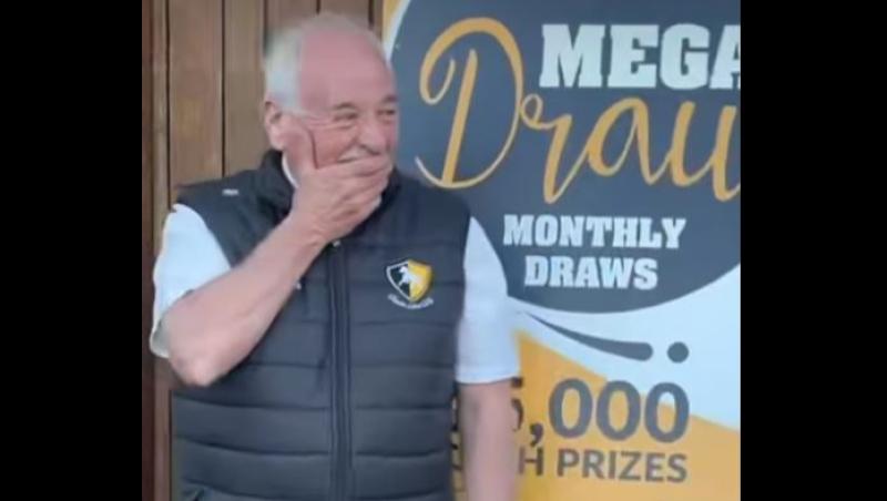 WATCH: Hilarious scenes as live GAA club draw sees two organisers win big prizes 