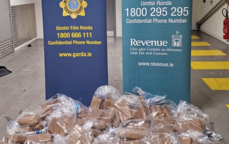 Two men arrested as cocaine valued at over &euro;7m seized in bust at Irish port