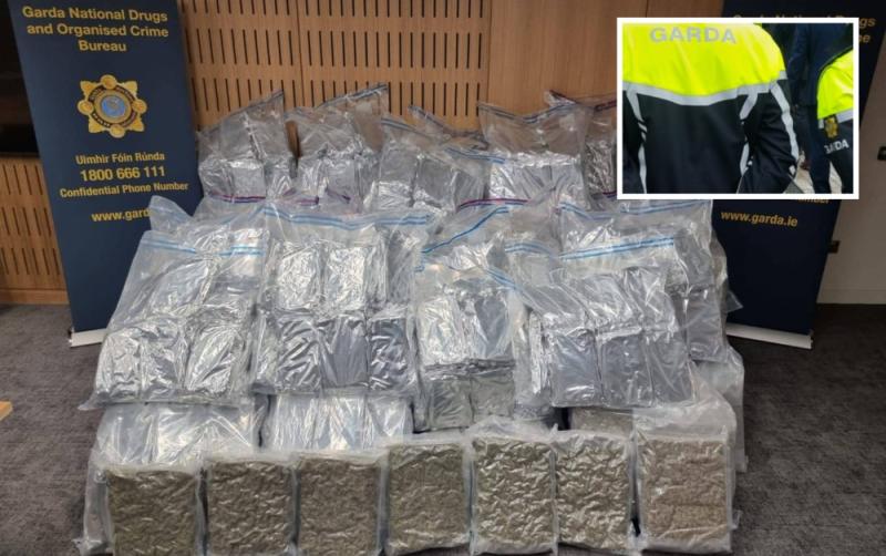 Garda&iacute; uncover a staggering 429kg worth of cannabis as four men arrested in Dublin sting