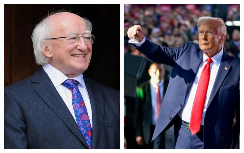President Michael D. Higgins congratulates Donald Trump on US Election win