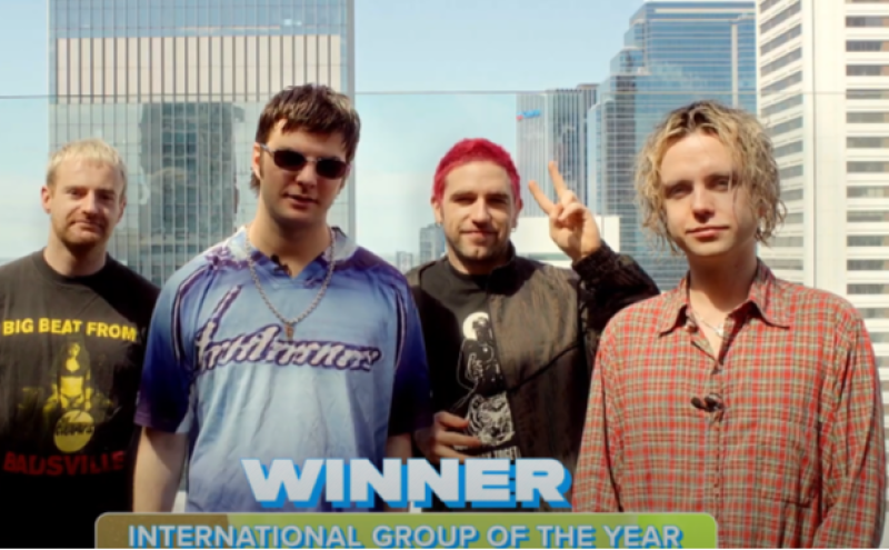 Irish band Fontaines DC take home a Brit award for International Group of the Year