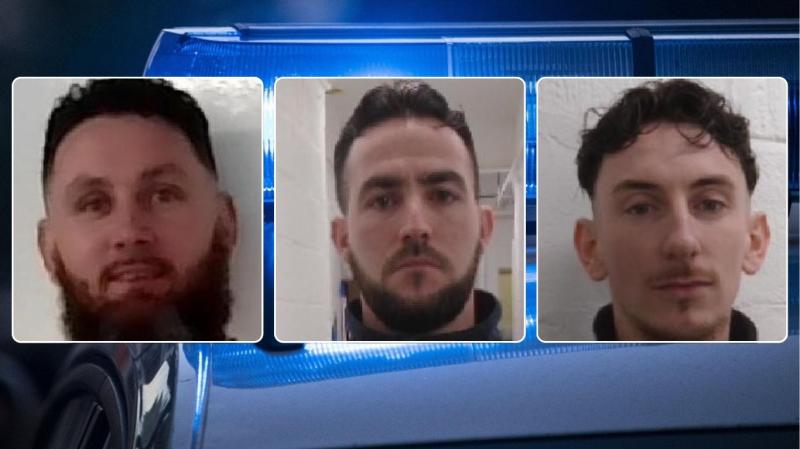 ALERT: Police launch manhunt as three prisoners with Irish connections escape from custody