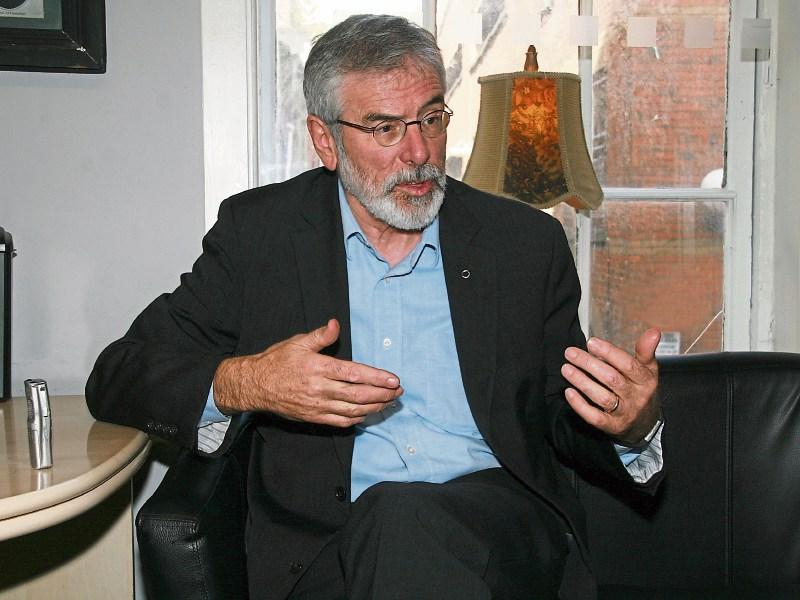 Gerry Adams urged to apologise after appearing in controversial Christmas sketch