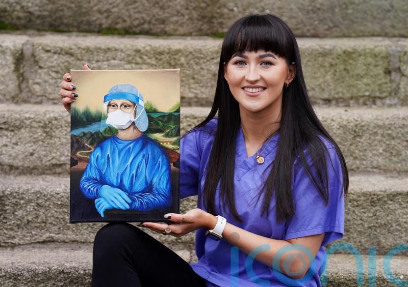 The da Vinci Covid! Irish nurse's 'Corona Lisa' painting raises money for charity