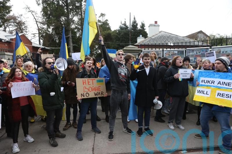 Pressure to expel Russian ambassador grows as anti-war protests continue in Dublin