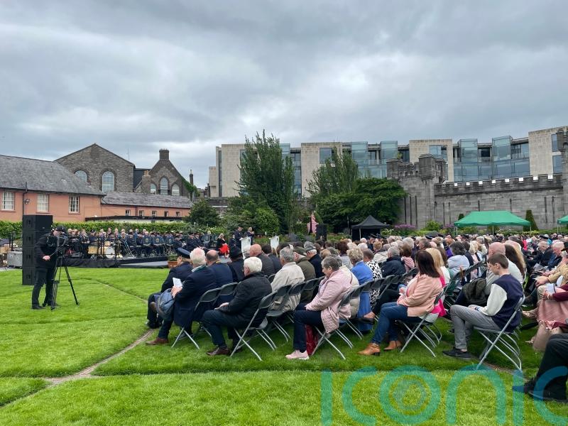 Minister Helen McEntee and Drew Harris honour garda&iacute; who died in the line of duty