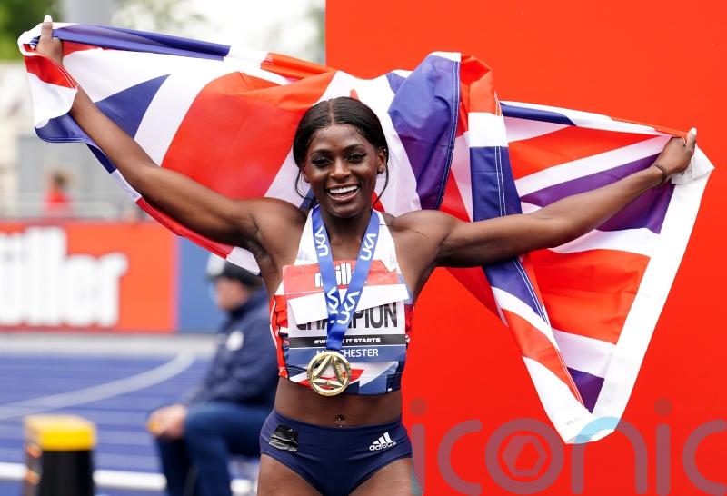 &lsquo;I&rsquo;m here to stay&rsquo;, says Daryll Neita after double sprint success in Manchester