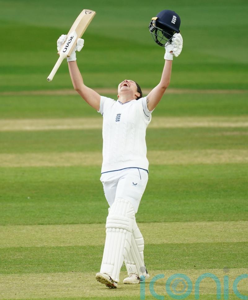 Alice Davidson-Richards savours debut century as England take upper hand