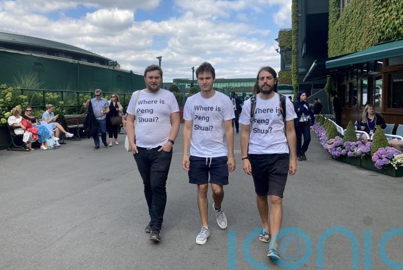 Campaigners in &lsquo;Where is Peng Shuai?&rsquo; t-shirts &lsquo;harassed&rsquo; by Wimbledon security