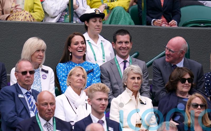 Kate cheers on Cameron Norrie at Wimbledon quarter final
