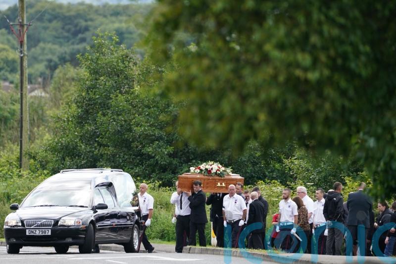 Hundreds of mourners attend funeral of man who fell from Antrim bonfire