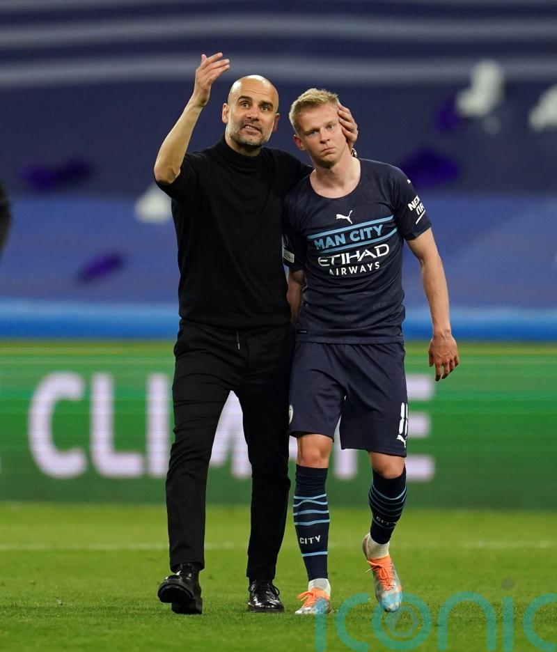 Pep Guardiola thanks Oleksandr Zinchenko for his efforts before Arsenal move