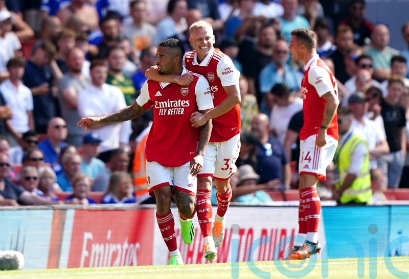 Gabriel Jesus lifting Arsenal standards, says Mikel Arteta after Leicester win