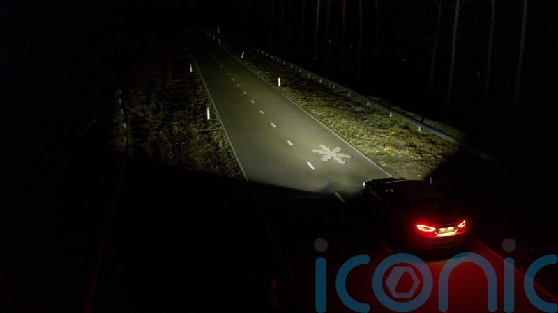 Car manufacturer Ford trials new headlight technology