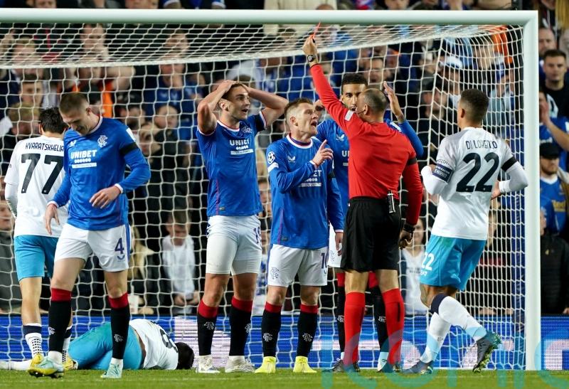 Rangers pay the price for James Sands&rsquo; dismissal as Napoli ease to victory