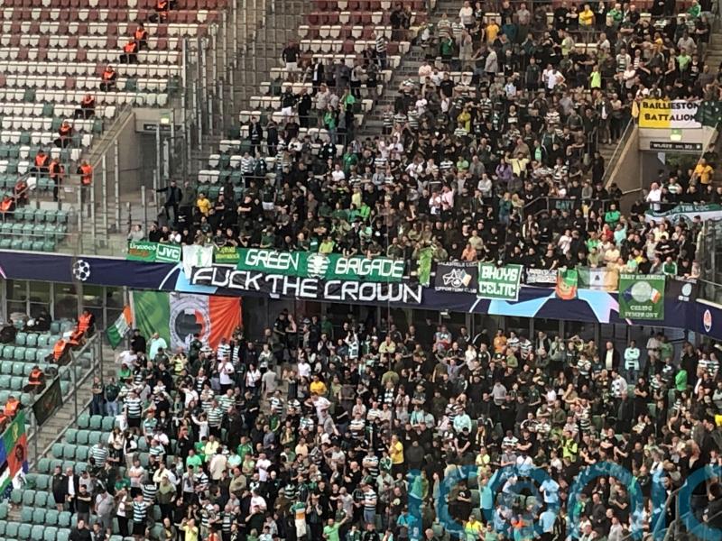 UEFA clears Rangers over national anthem but Celtic face action over banner