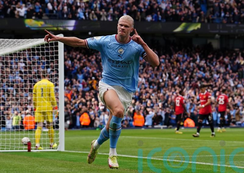 Erling Haaland and Phil Foden hit hat-tricks as Man City rout Man Utd