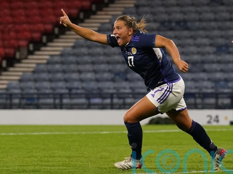 Scotland progress in World Cup play-offs after Abi Harrison&rsquo;s extra-time winner