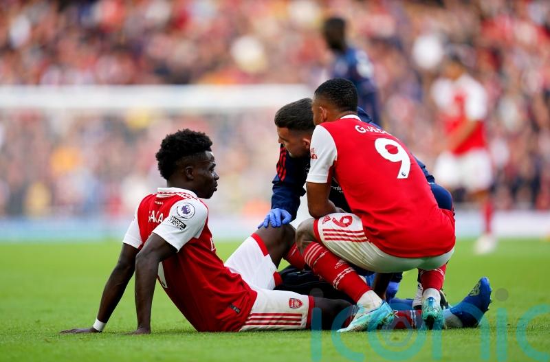 Arsenal boss Mikel Arteta plays down Bukayo Saka injury fears