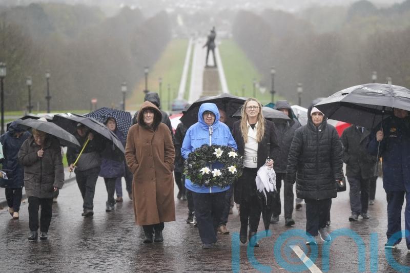 Families of missing victims of the Troubles walk in memory of loved ones