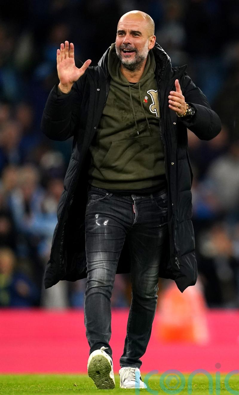 Pep Guardiola satisfied with Manchester City&rsquo;s position ahead of World Cup break