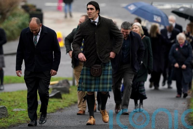 Mourners gather for Doddie Weir memorial service in Melrose