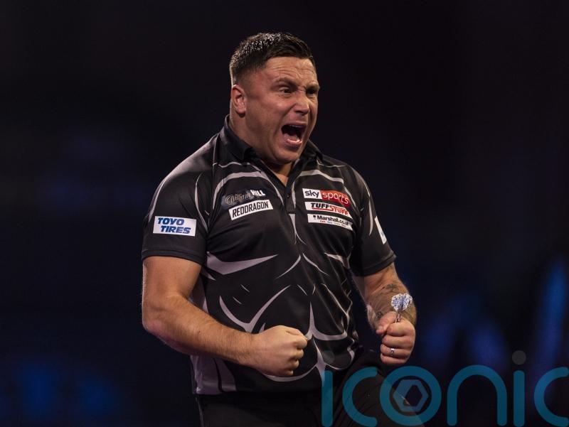 Gerwyn Price begins quest for second world title with win against Luke Woodhouse