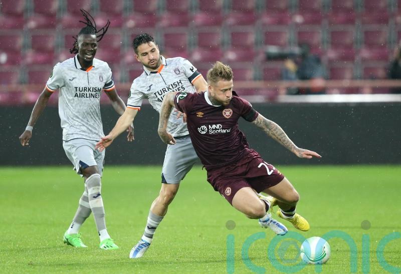 Hearts hopeful of derby return for Stephen Humphrys