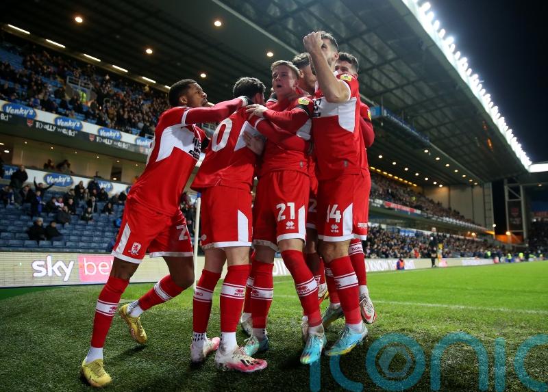 In-form Middlesbrough win at Blackburn to bounce into Championship top six