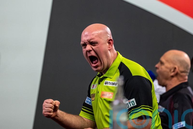 Michael van Gerwen into World Championship quarter-finals as Rob Cross bows out