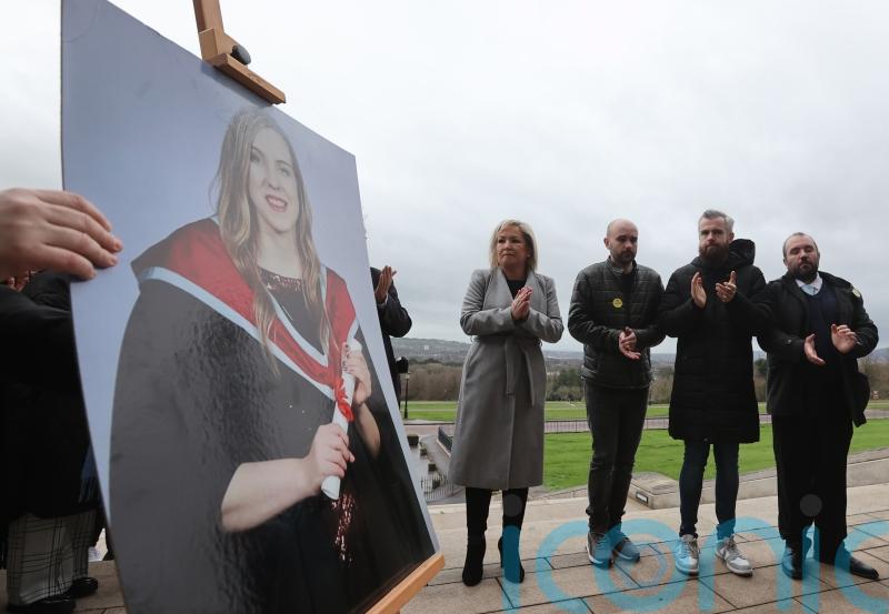 O'Neill calls for end to gender-based violence at vigil for murdered pregnant woman