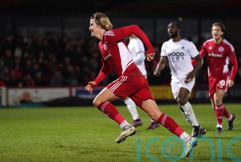 Tommy Leigh&rsquo;s added-time penalty edges Accrington past Boreham Wood in FA Cup