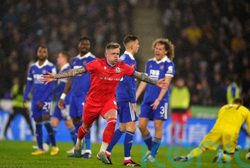 Blackburn shock Leicester to reach FA Cup quarter-finals