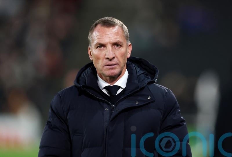 Beaten Brendan Rodgers holds his hands up after Leicester crash to Blackburn