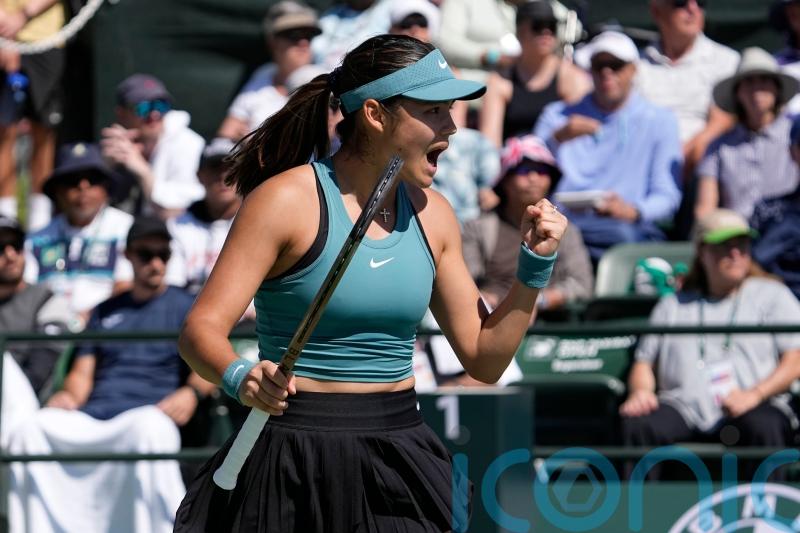 Emma Raducanu digs deep to reach last 16 at Indian Wells