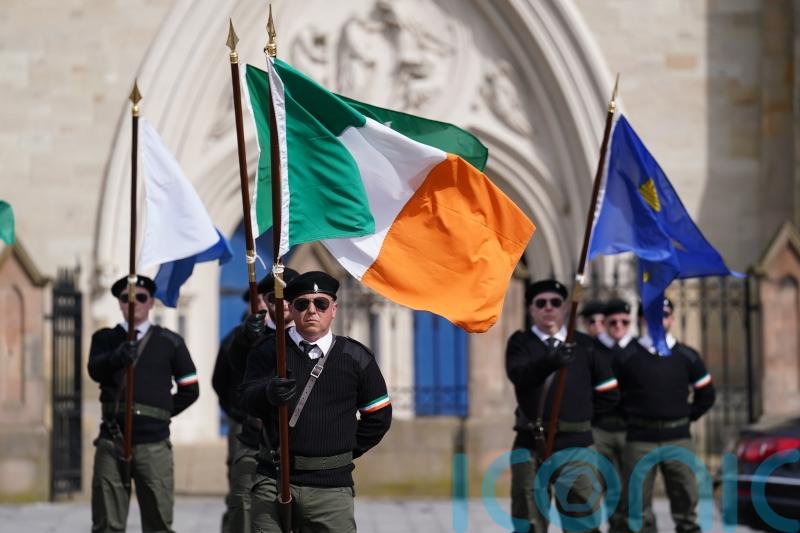 Police quietly monitor parades by republican groups ahead of Easter Monday