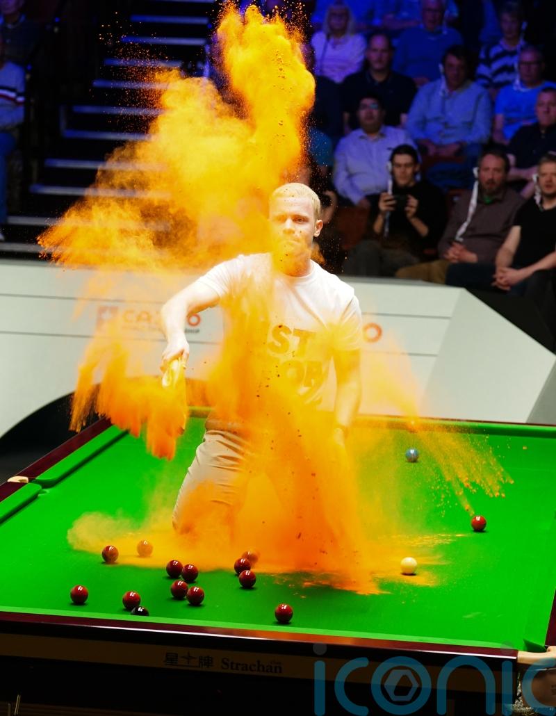 Two arrests after Just Stop Oil protest disrupts World Snooker Championship