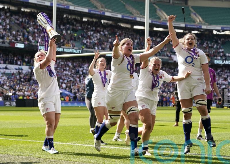 England hold off France fightback to clinch Grand Slam in front of record crowd