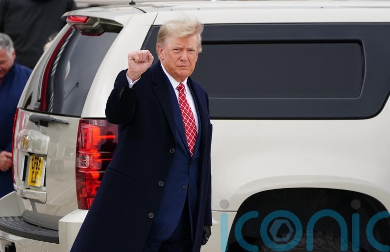 It&rsquo;s great to be home, says Trump as he arrives in Scotland