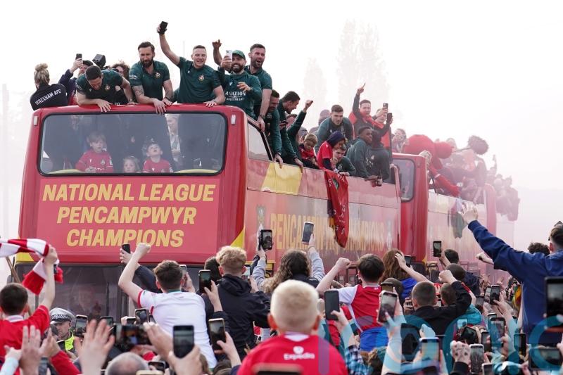 Hollywood stars join jubilant fans as Wrexham enjoy promotion party